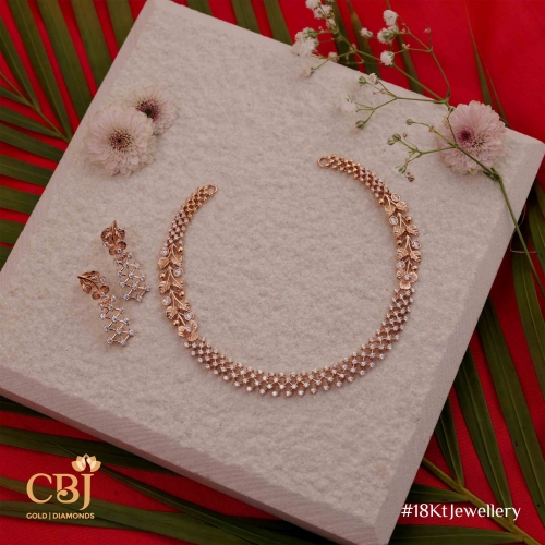 Dreamy design and celestial looks. 18k rose gold designer sets from CBJ.