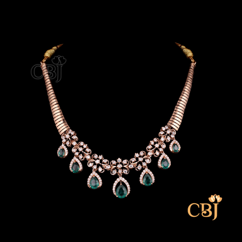 18KT CZ NECKLACE 2