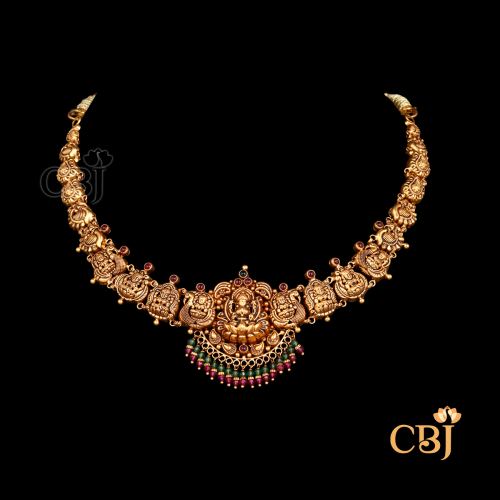   Nakashi Temple 22K Gold Antique Necklace 1