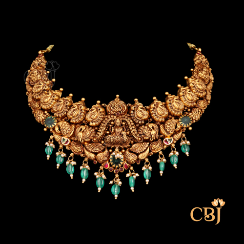   Nakashi Temple 22K Gold Antique Necklace 2