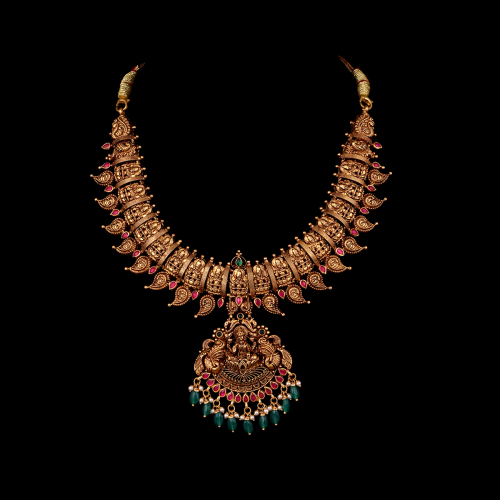 Nakshi Light Weight Antigue Mango Necklace