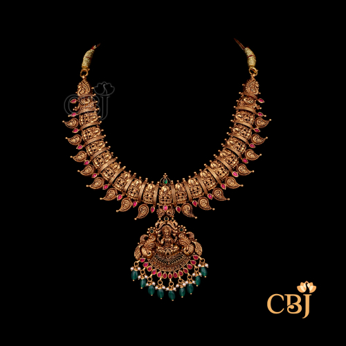 Nakshi Light Weight Antigue Mango Necklace