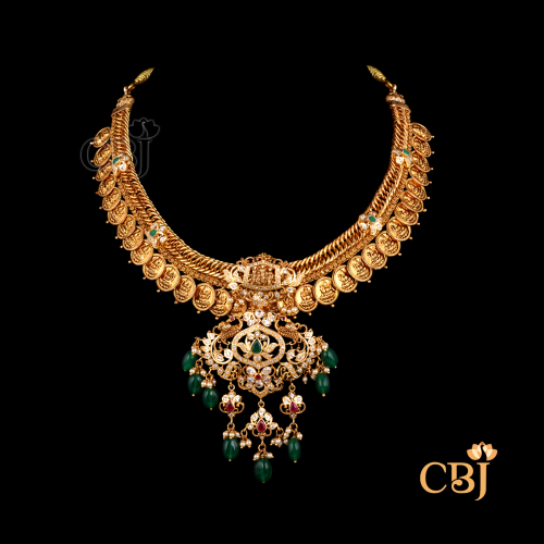   Nakshi Light Weight Kasu Necklace