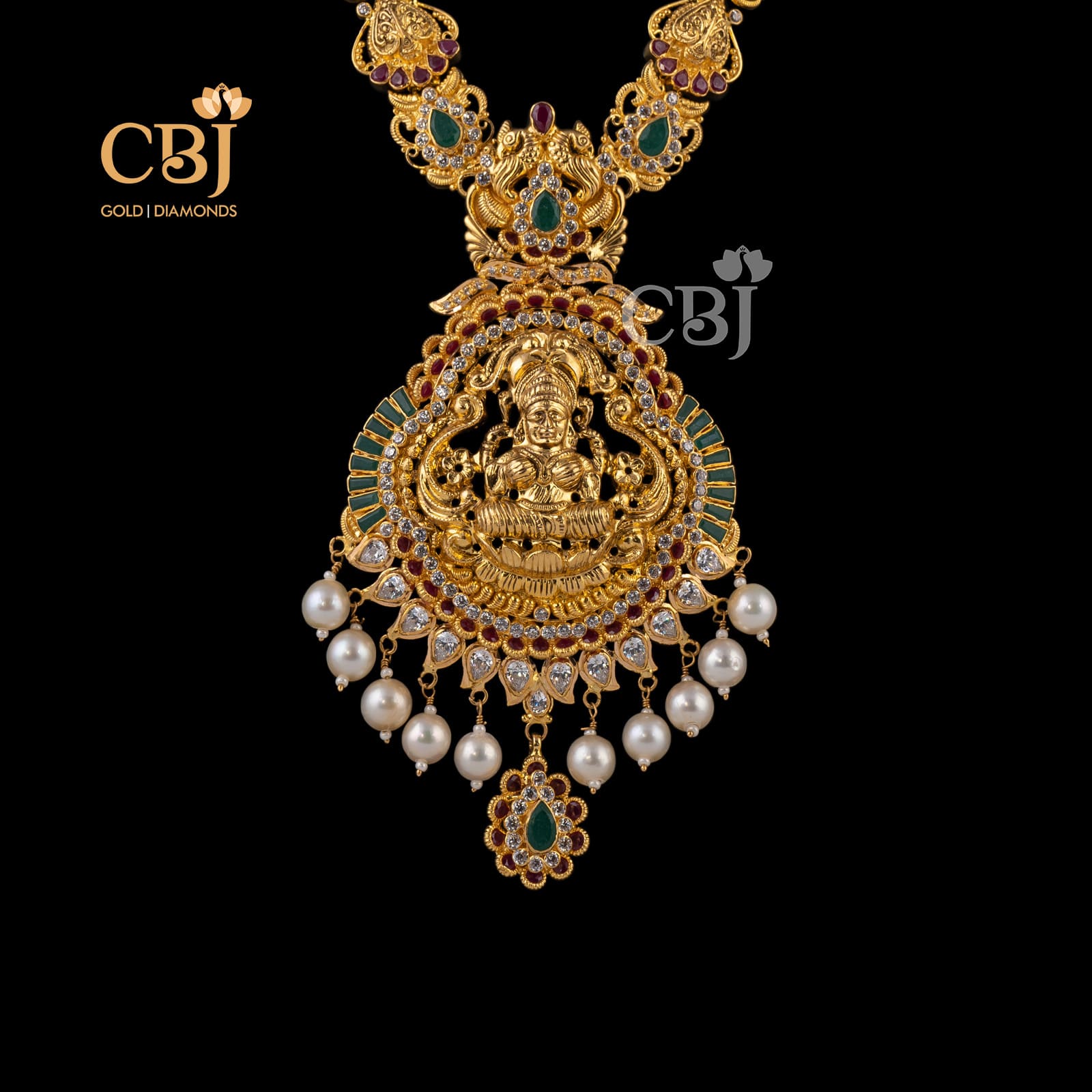 lakshmi pendant long haram