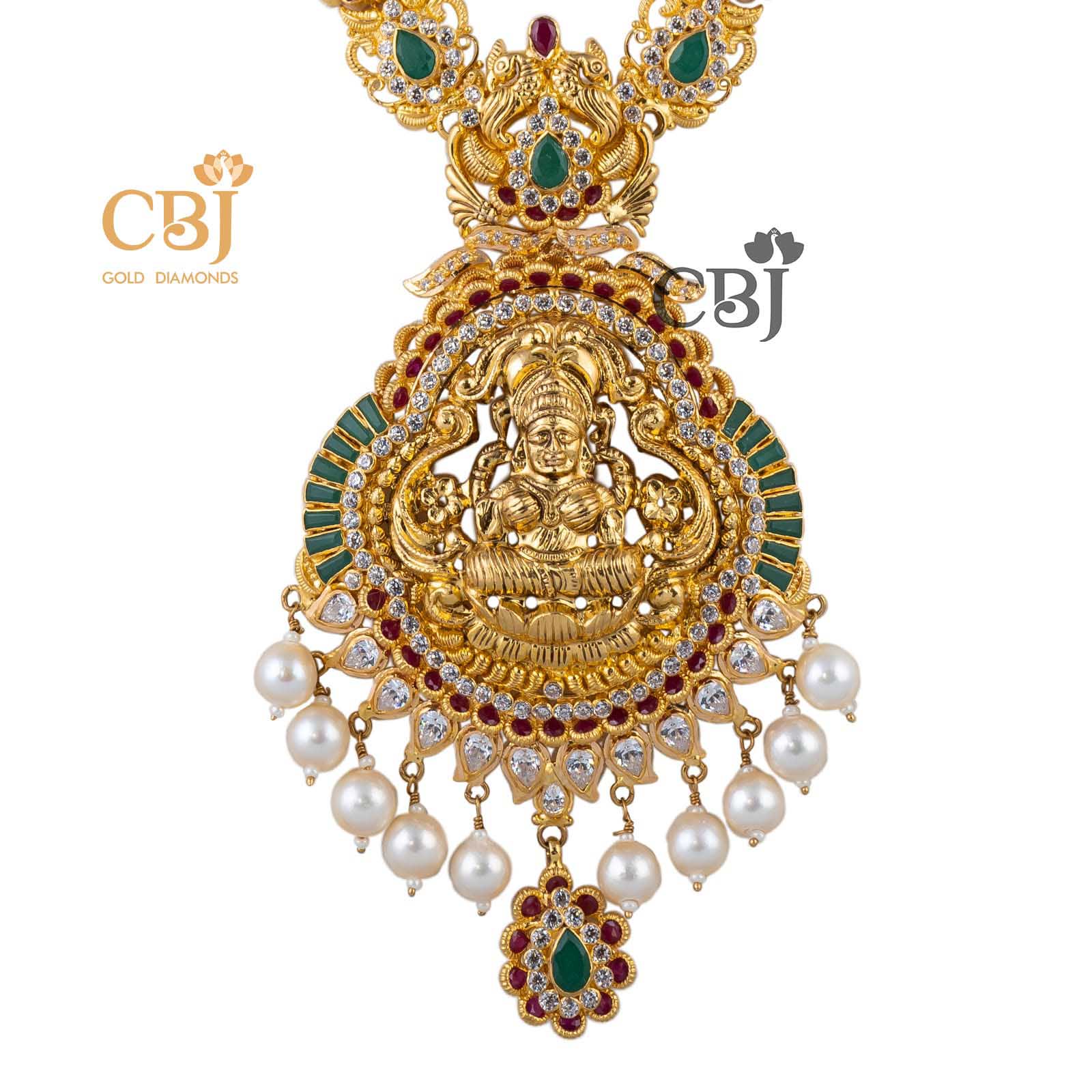 lakshmi pendant long haram