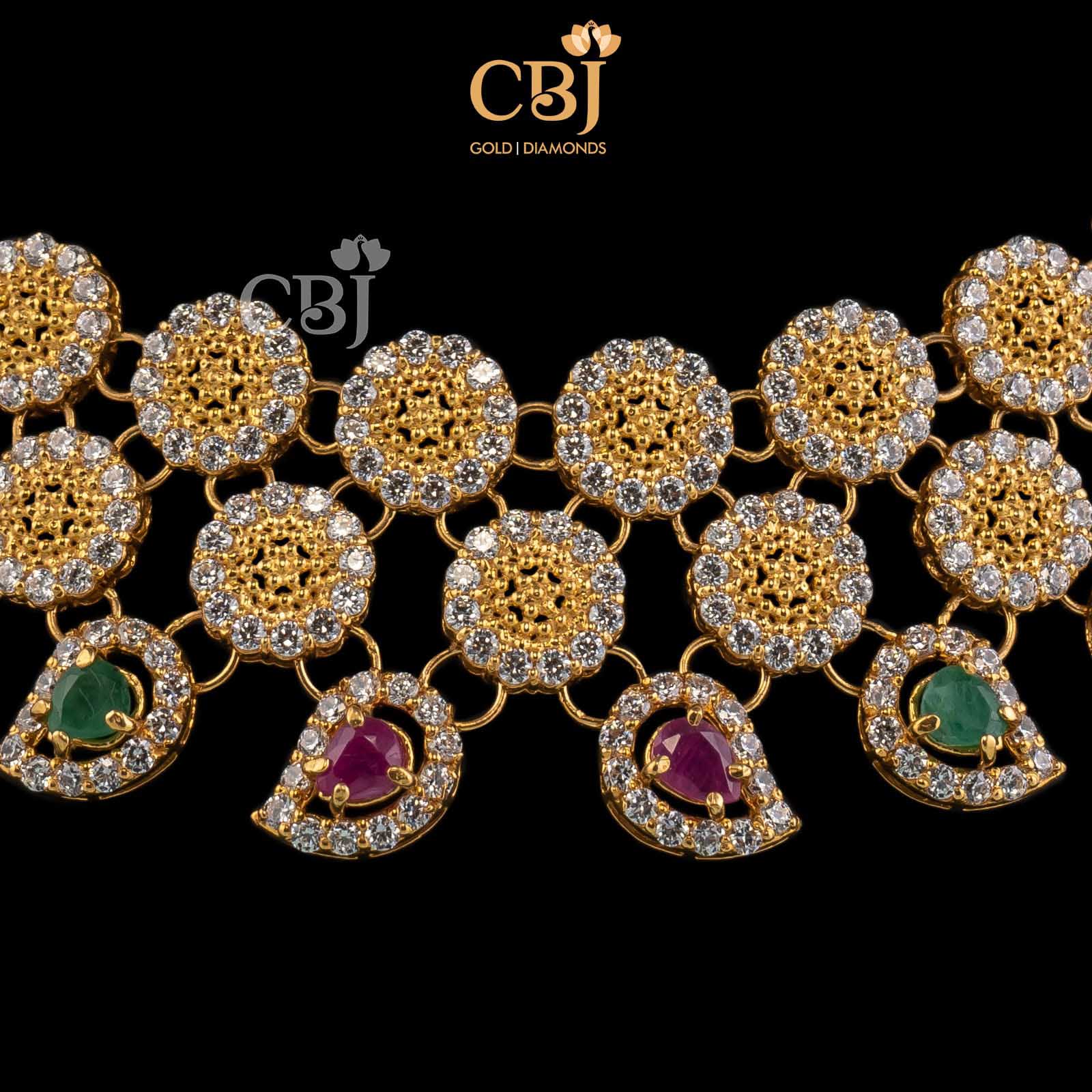 small cubic zirconia necklace
