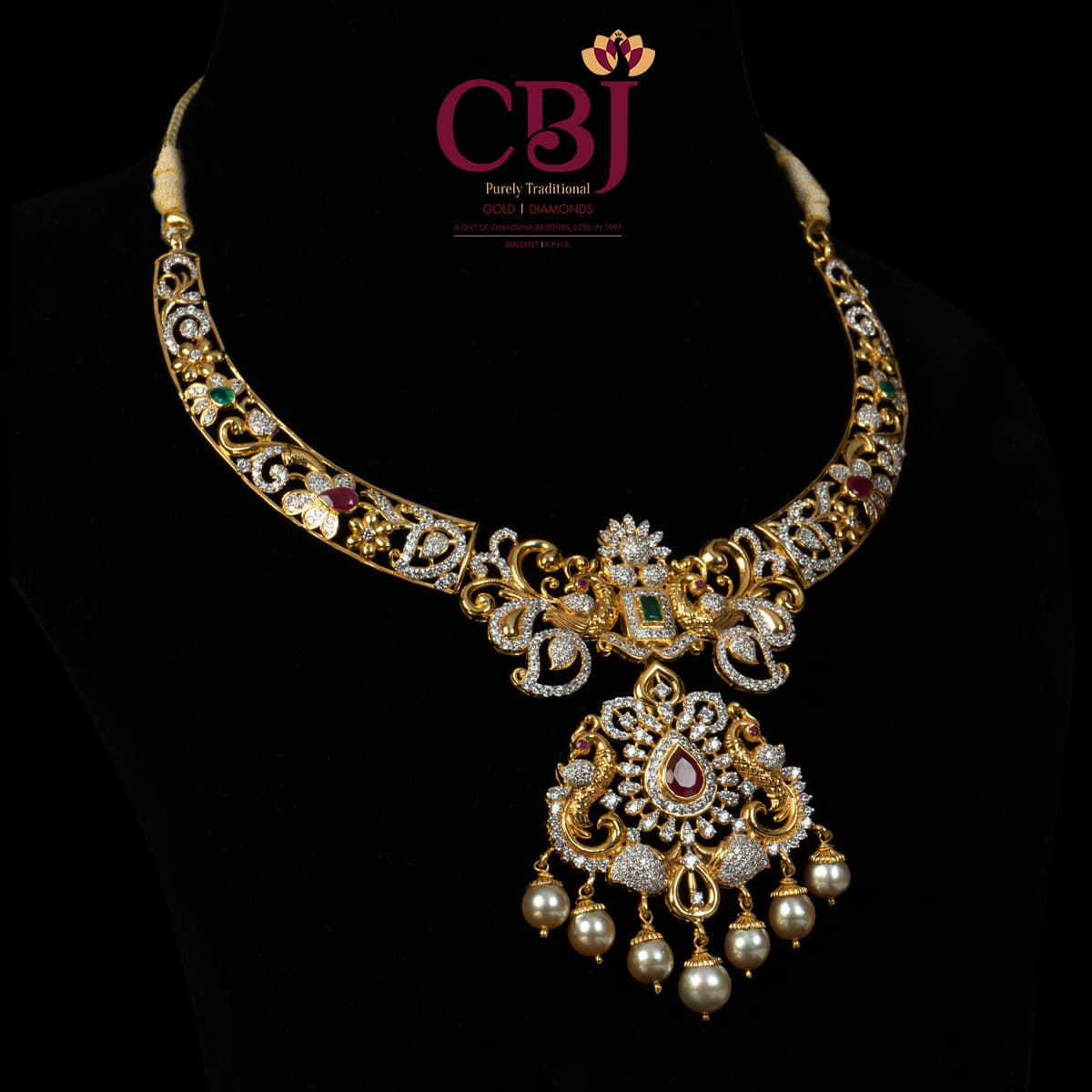 cubic zirconia bridal necklace