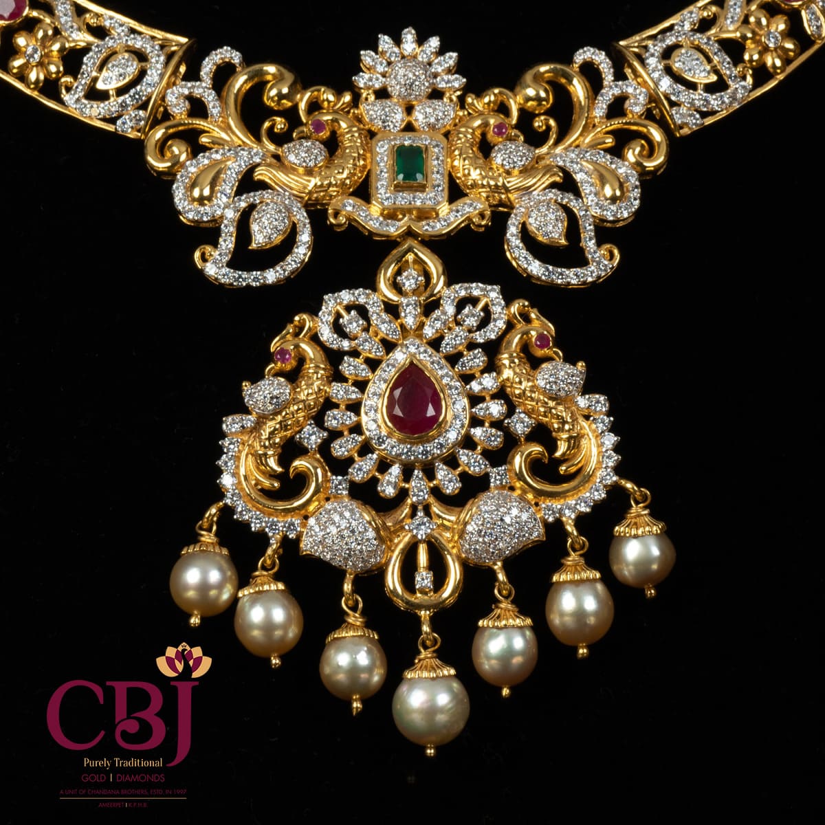 cubic zirconia bridal necklace