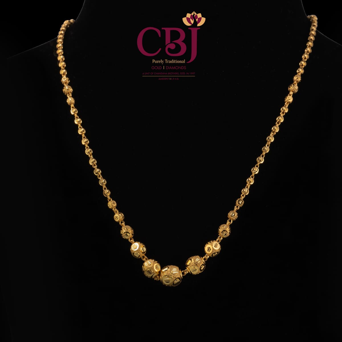 Gold tone multilayer ball chain/necklace dj-42886 – dreamjwell