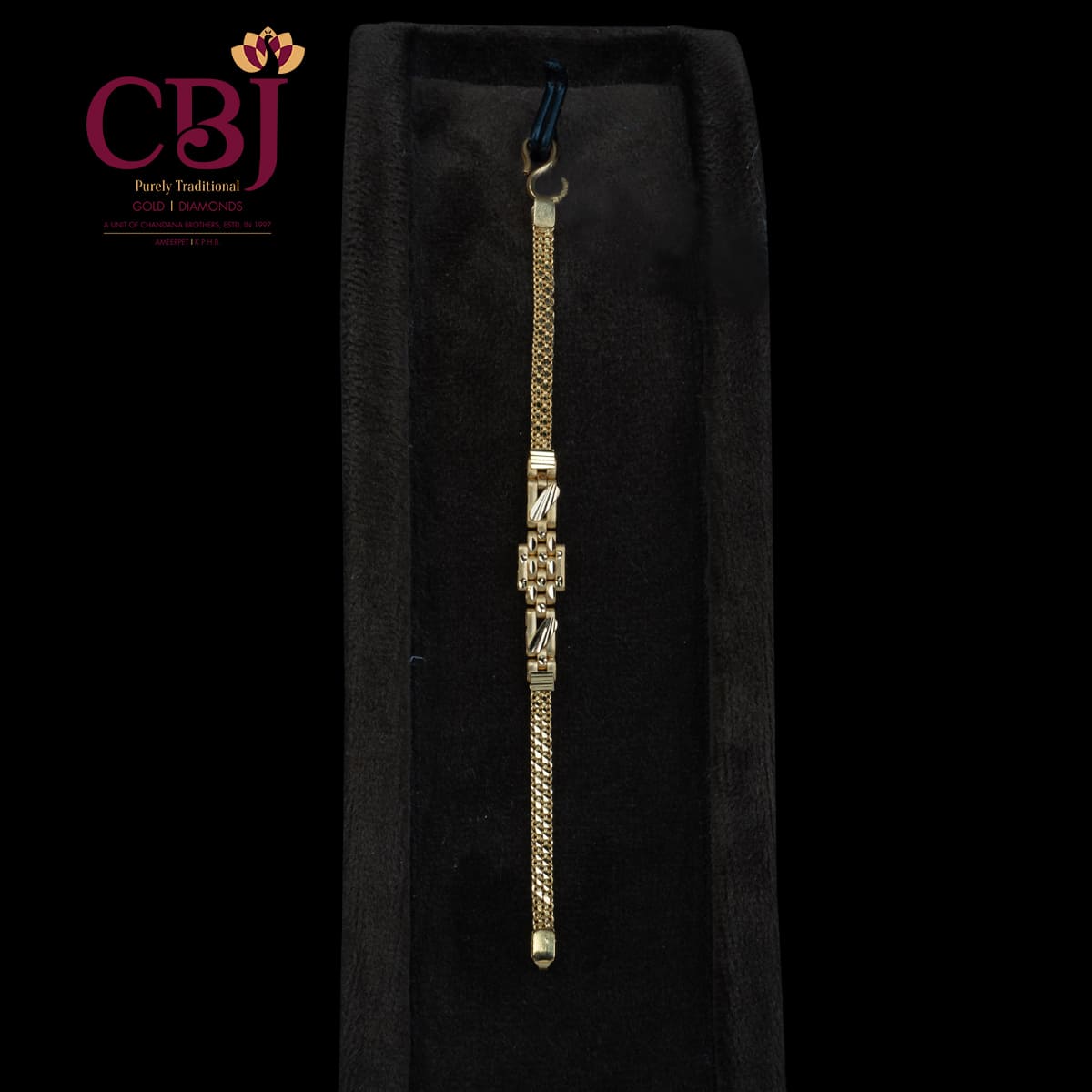 Choose from a variety of bracelets exclusively curated for new borns in pure 22K gold.
