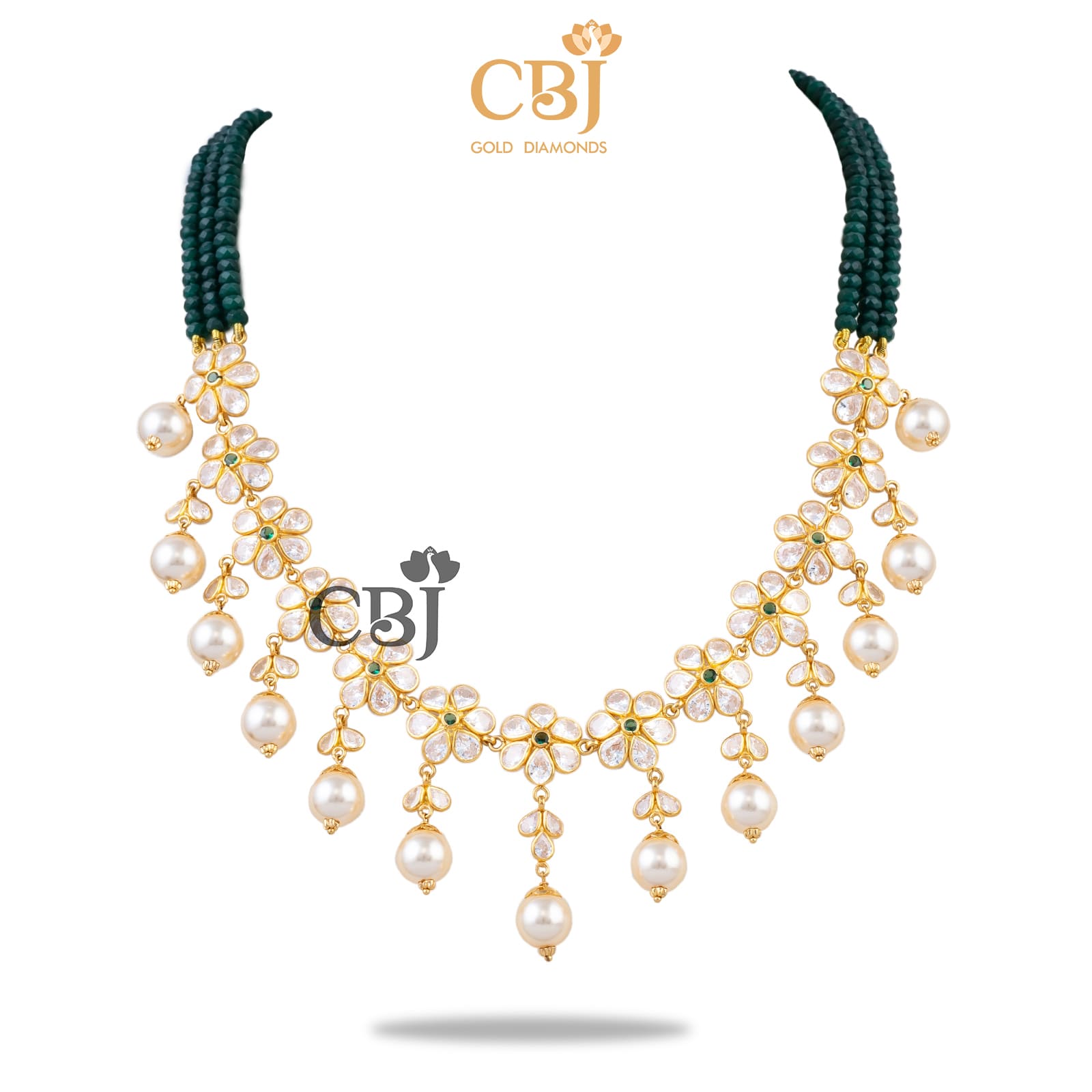 floral gold necklace