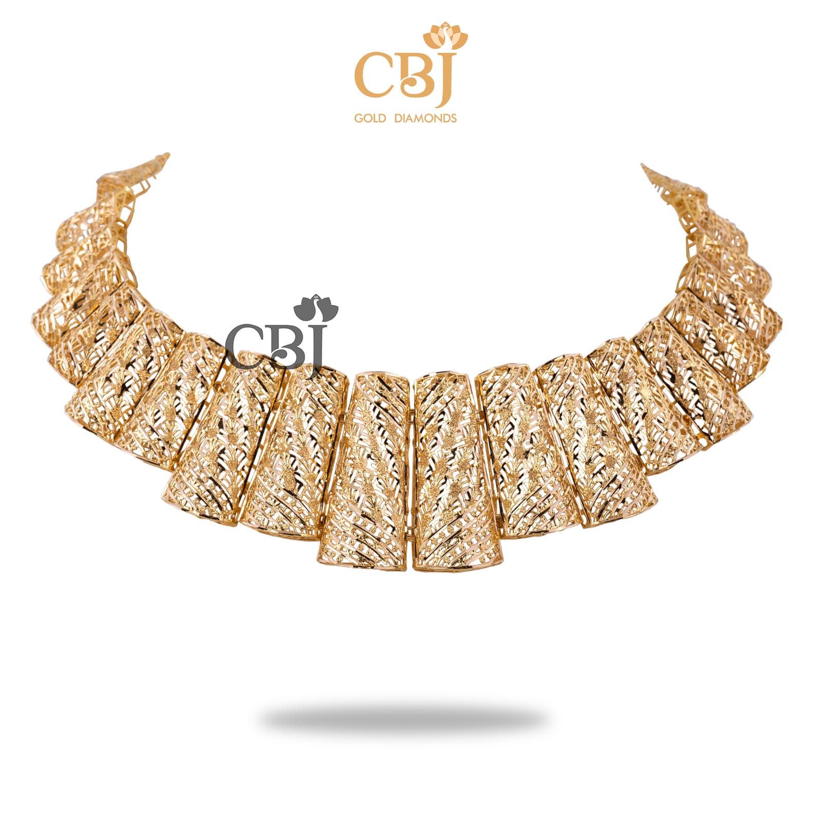 A turkish necklace with a unique design featuring 22k gold.