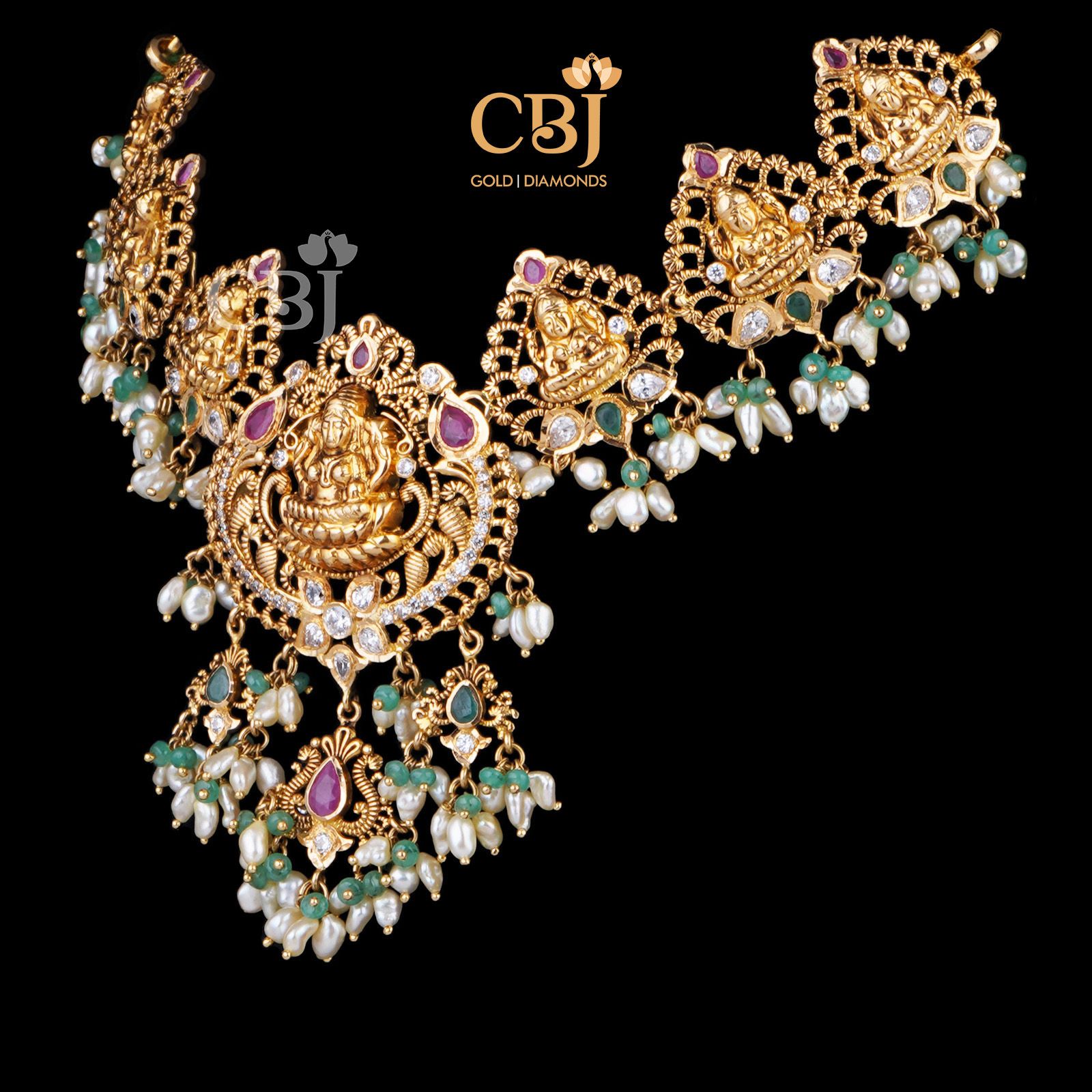 Mahalakshmi Bajubandh Cum Choker Guttapusalu