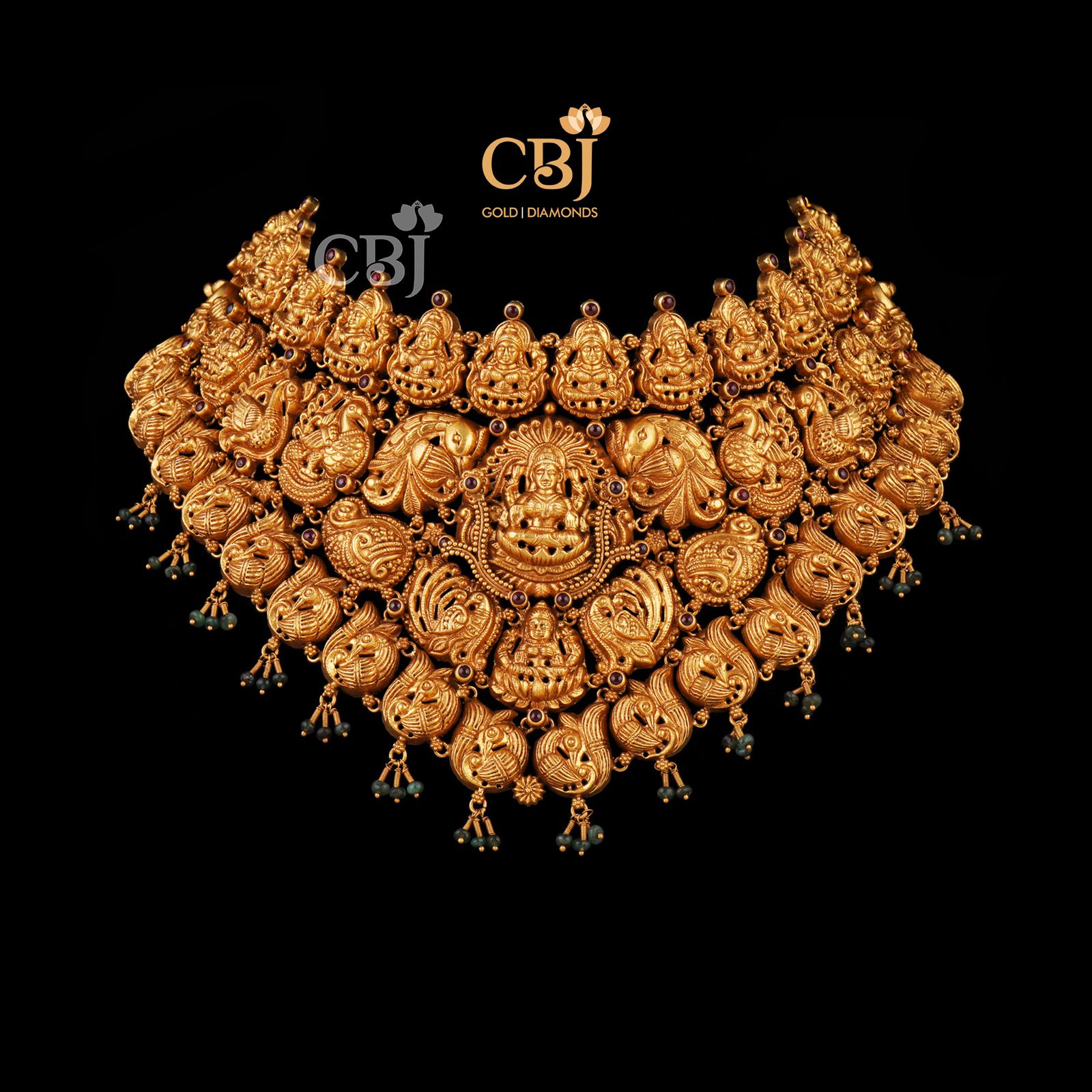 bridal choker gold necklace