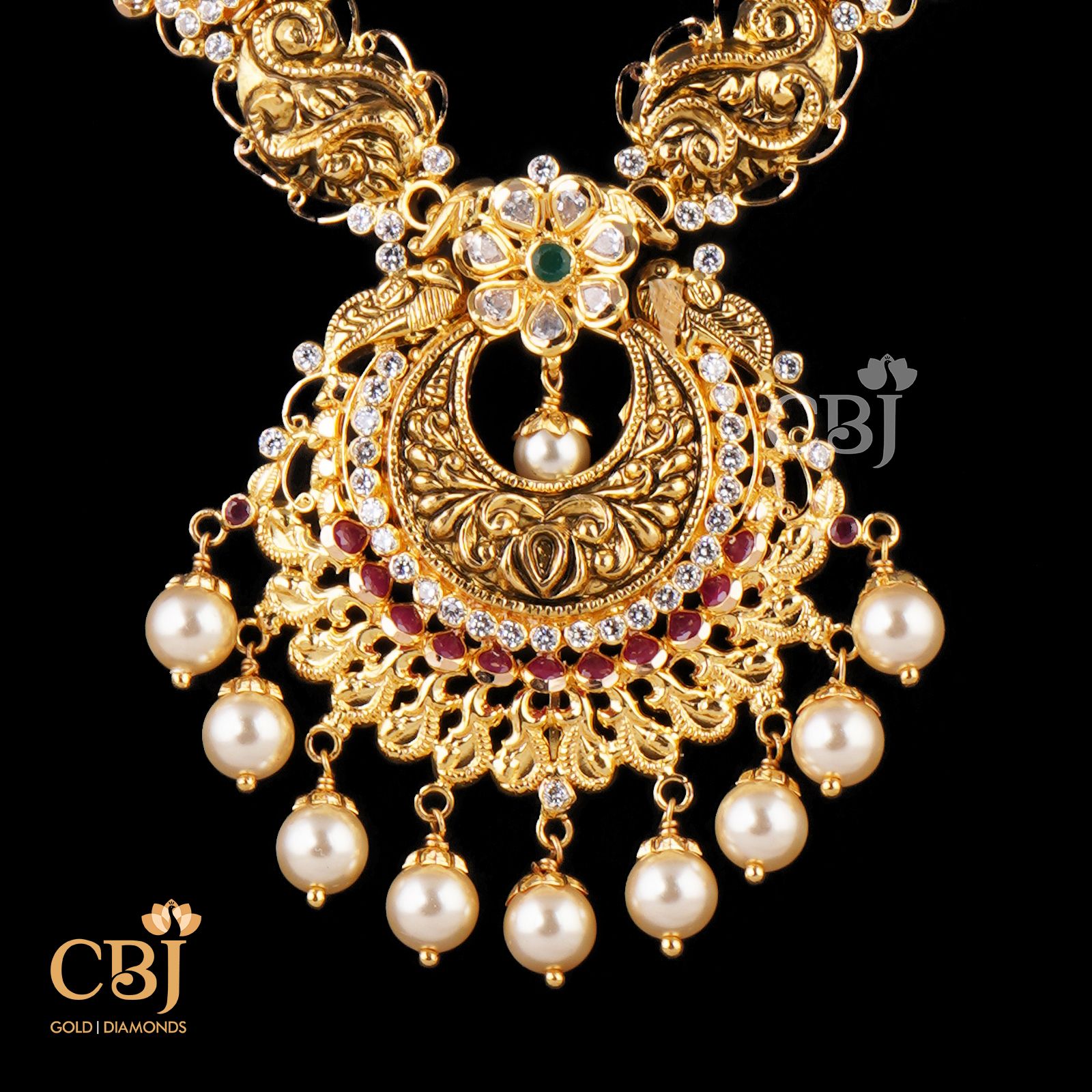 ruby emerald necklace online