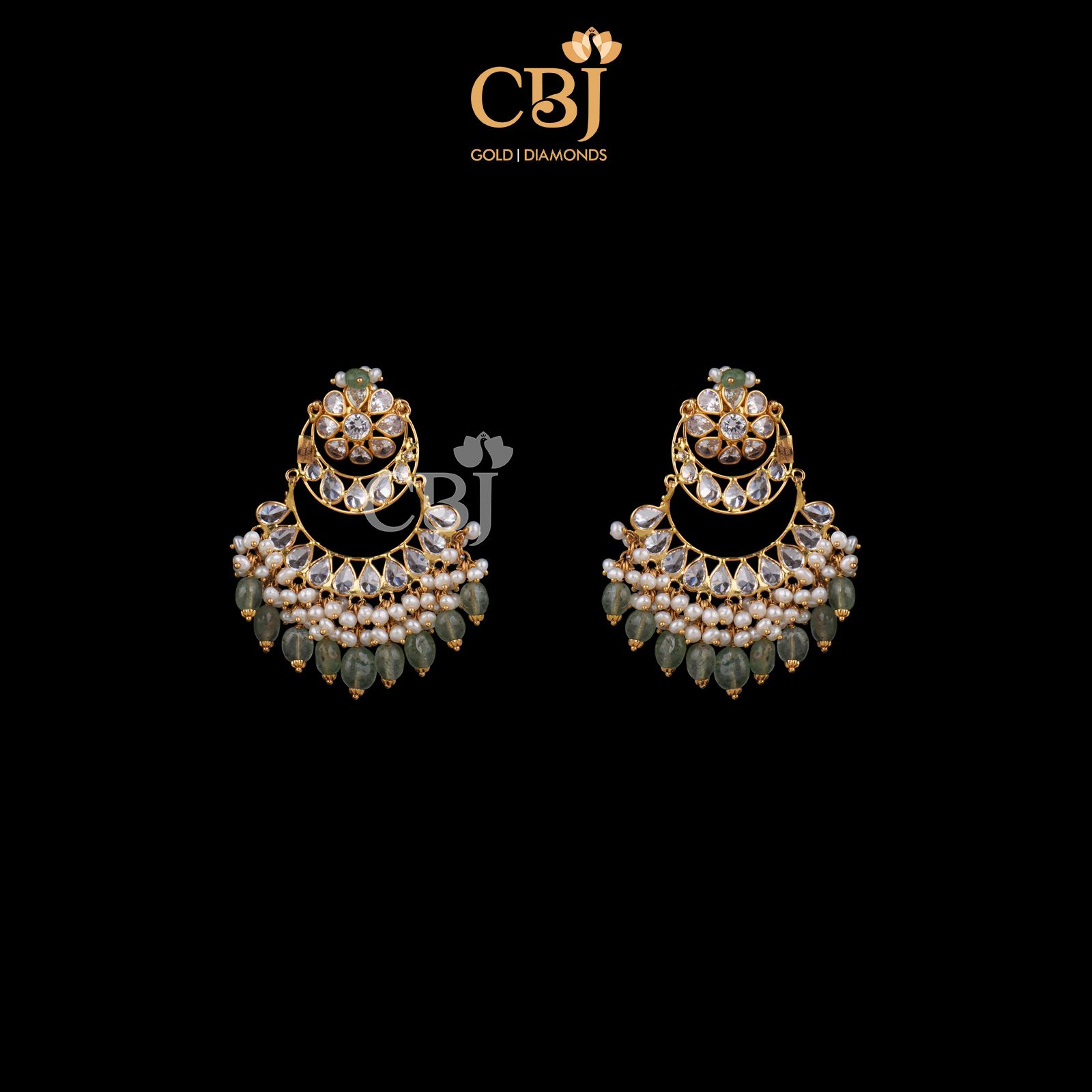 2 step chandbalis featuring a combination of stones in an ultra-lightweight design.