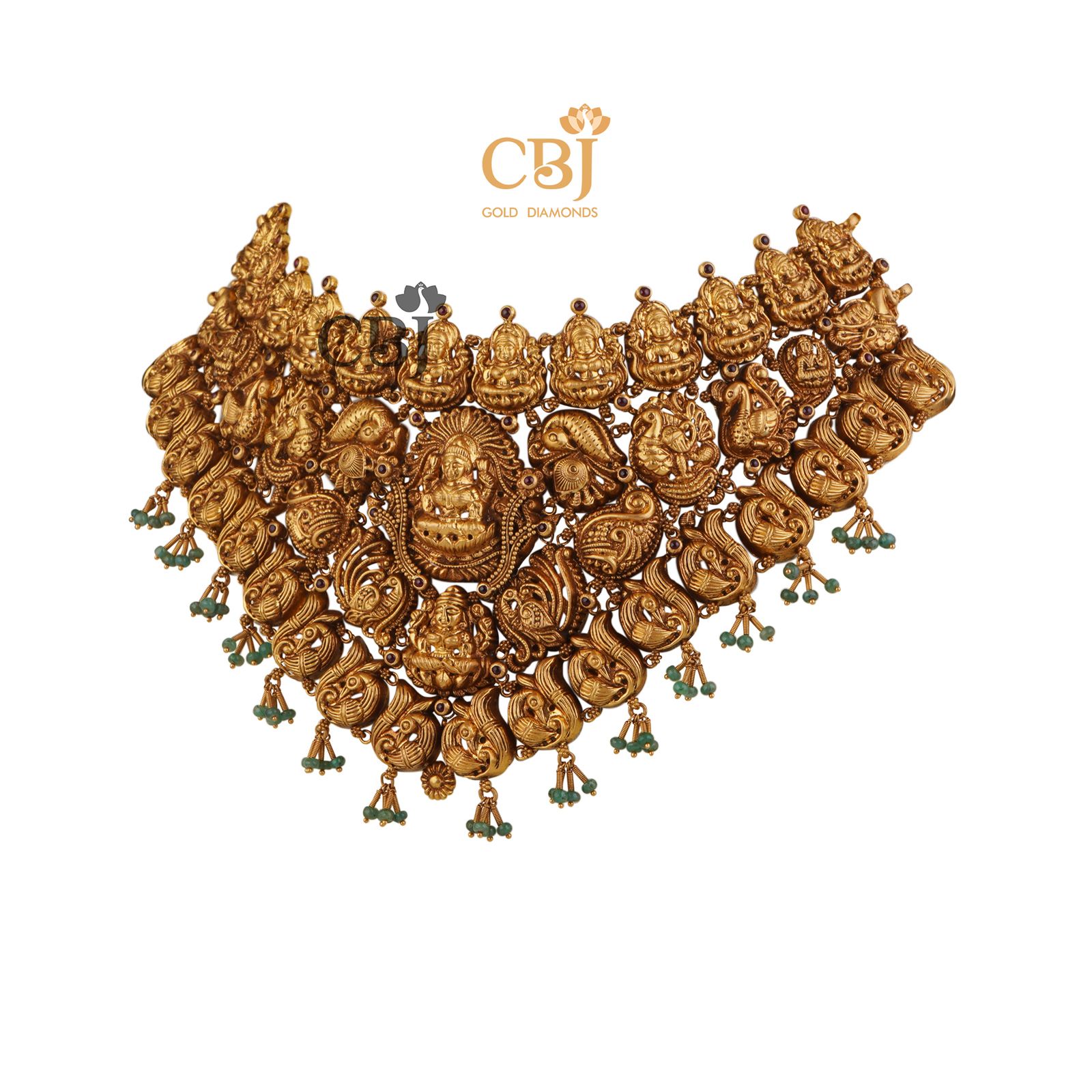 An antique design marvel and an example of our artistic precision.  Neela Nakashi Bridal Antique Choker