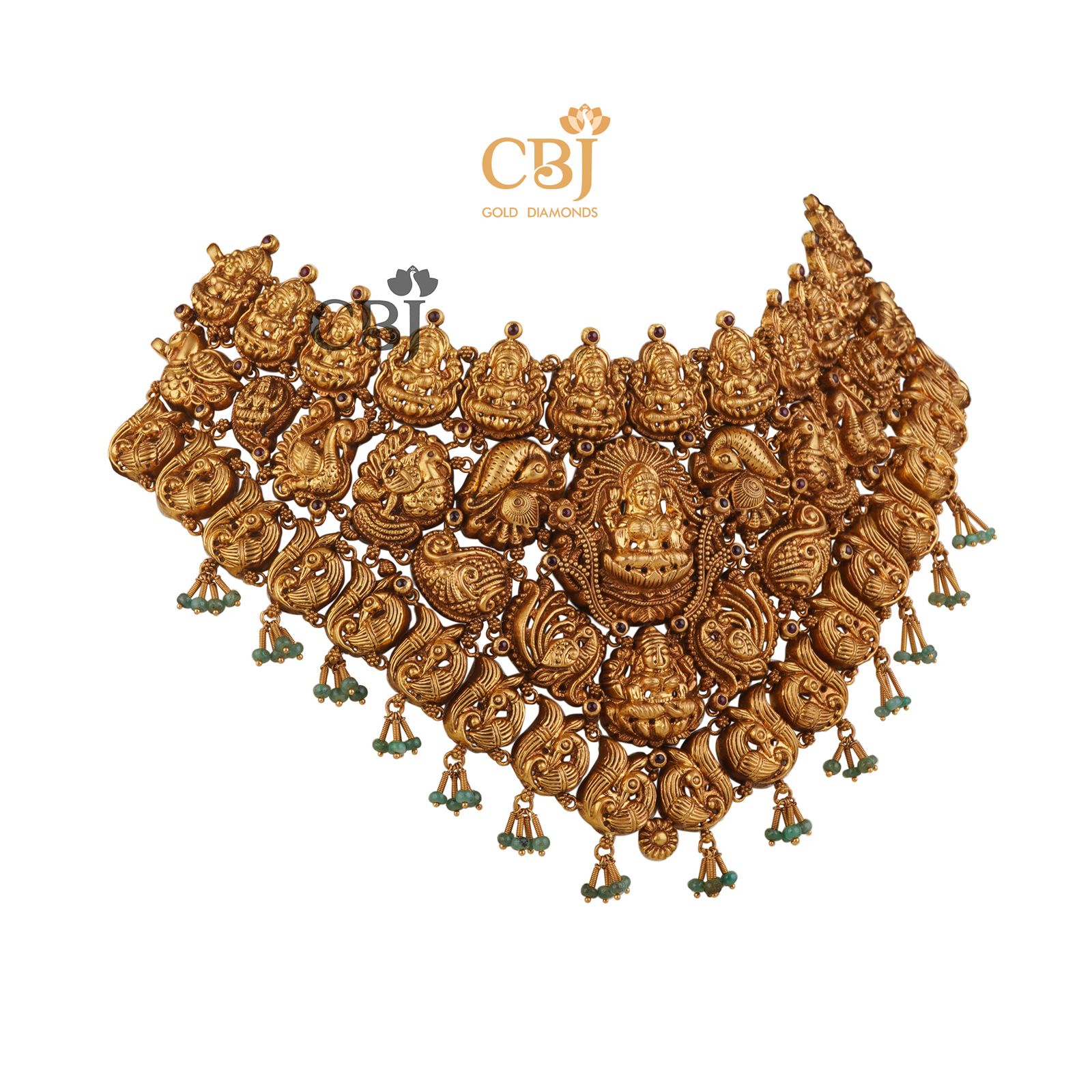 An antique design marvel and an example of our artistic precision.  Neela Nakashi Bridal Antique Choker