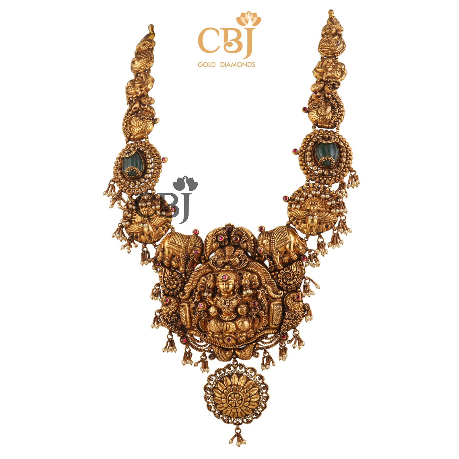 Opulence in design. A grand bridal nakashi haar for the big day.