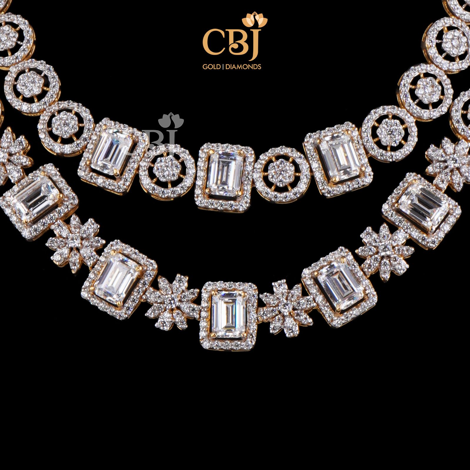 This shimmering 2-Step CZ Necklace makes for a perfect casual wear