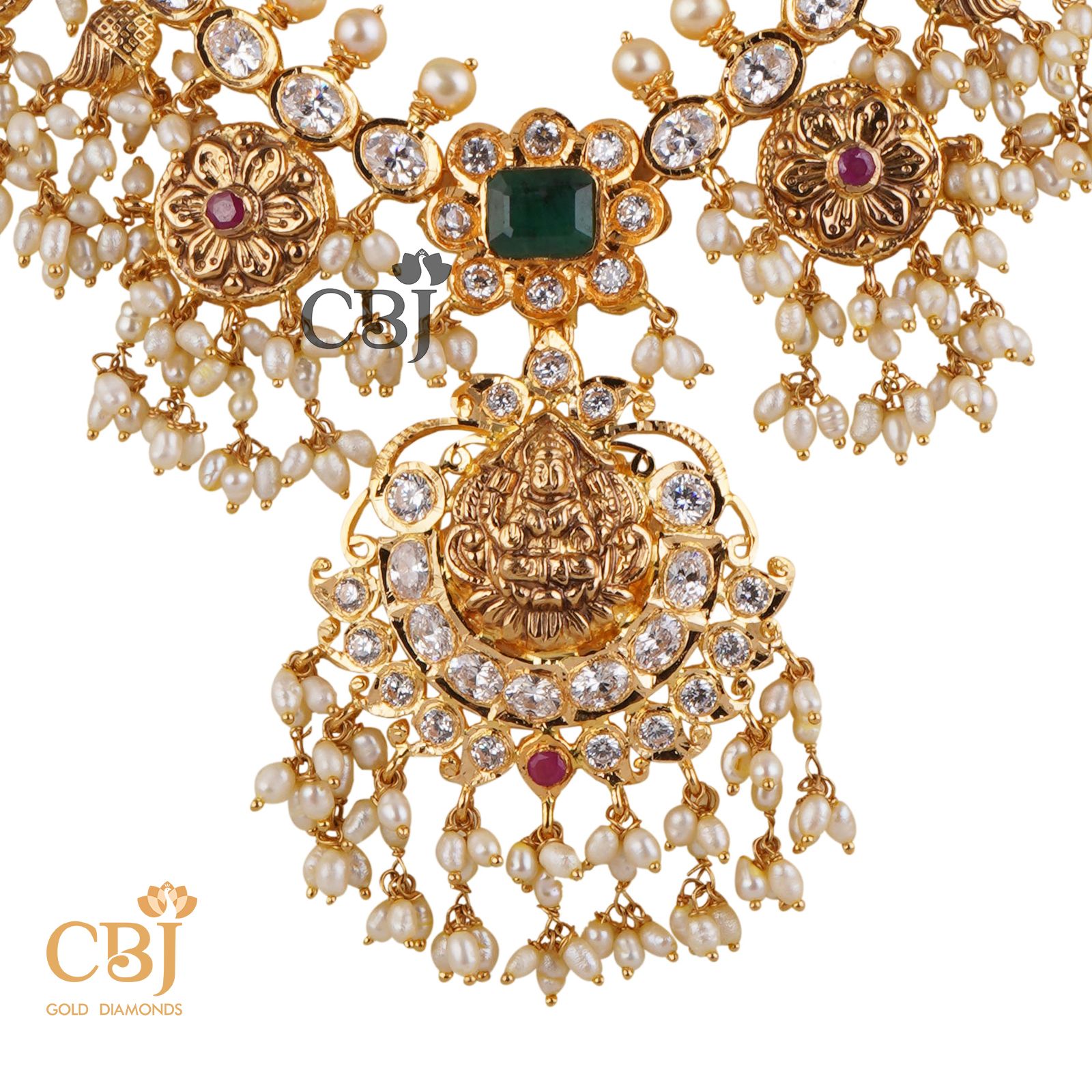 Traditional light weight guttapusalu featuring a combination of rubies