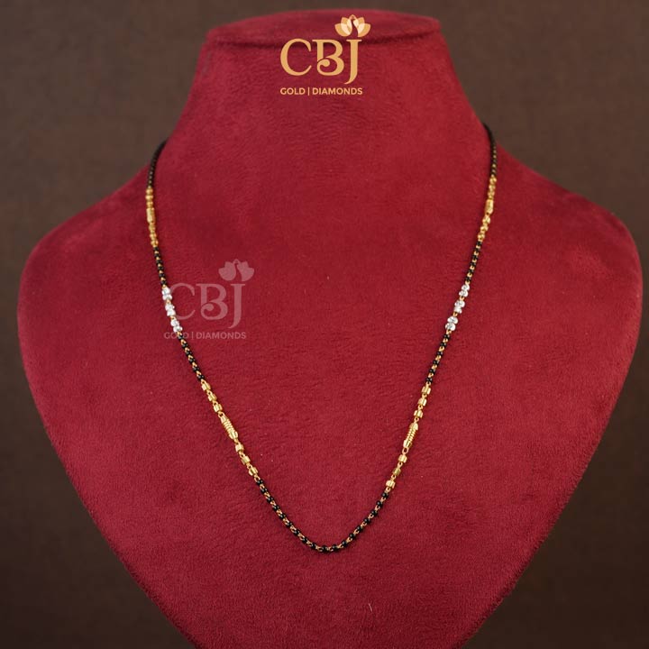 Simple, sweet and a desirable design for a lifetime of happiness. Mangalsutra collection from CBJ.