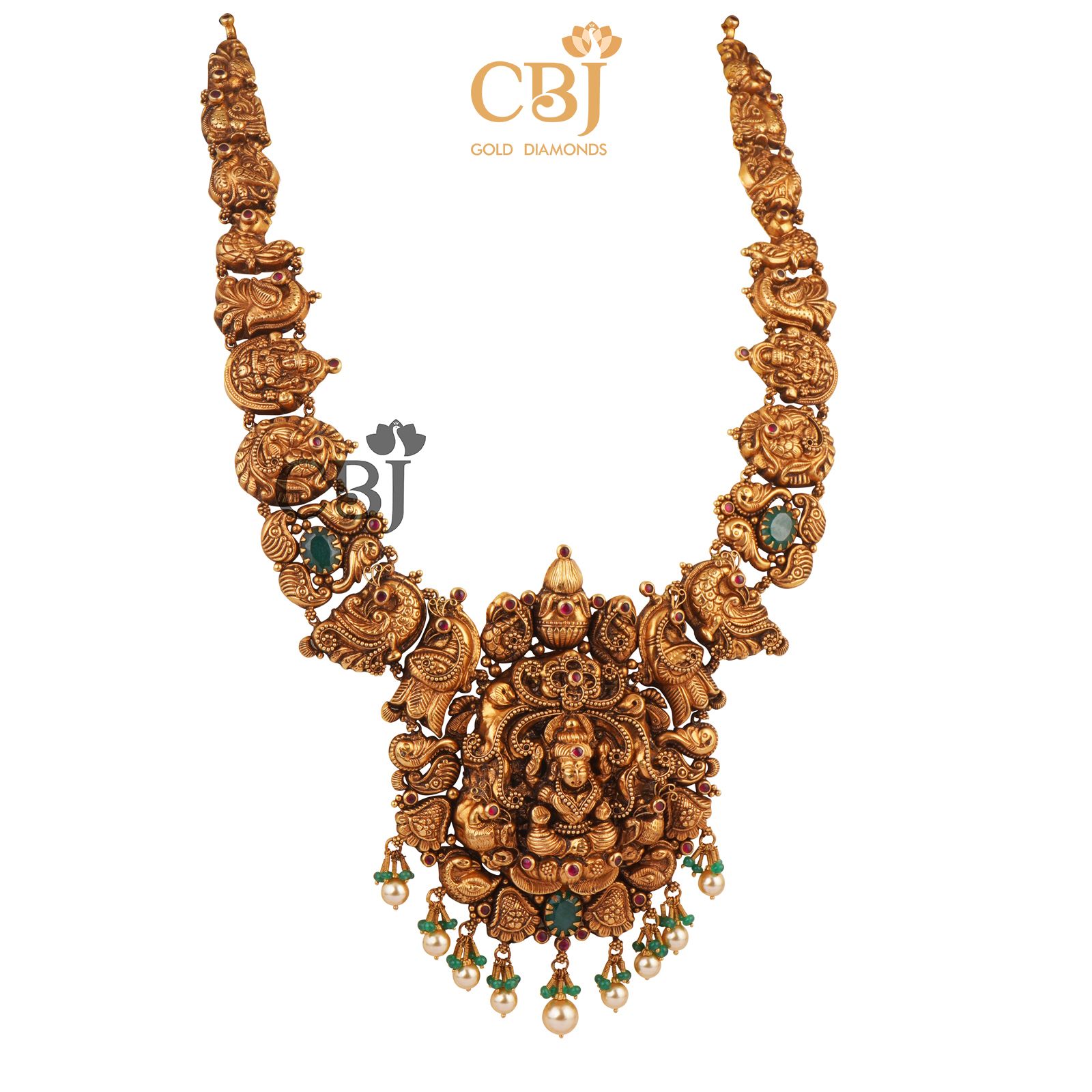 A grand Mahalakshmi Haram designed in Nakashi workmanship