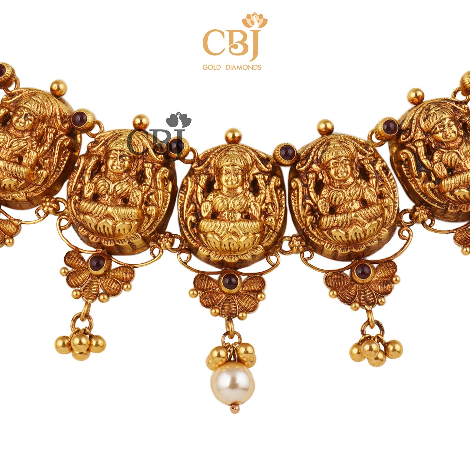 Classic nakashi necklace in true antique finish.