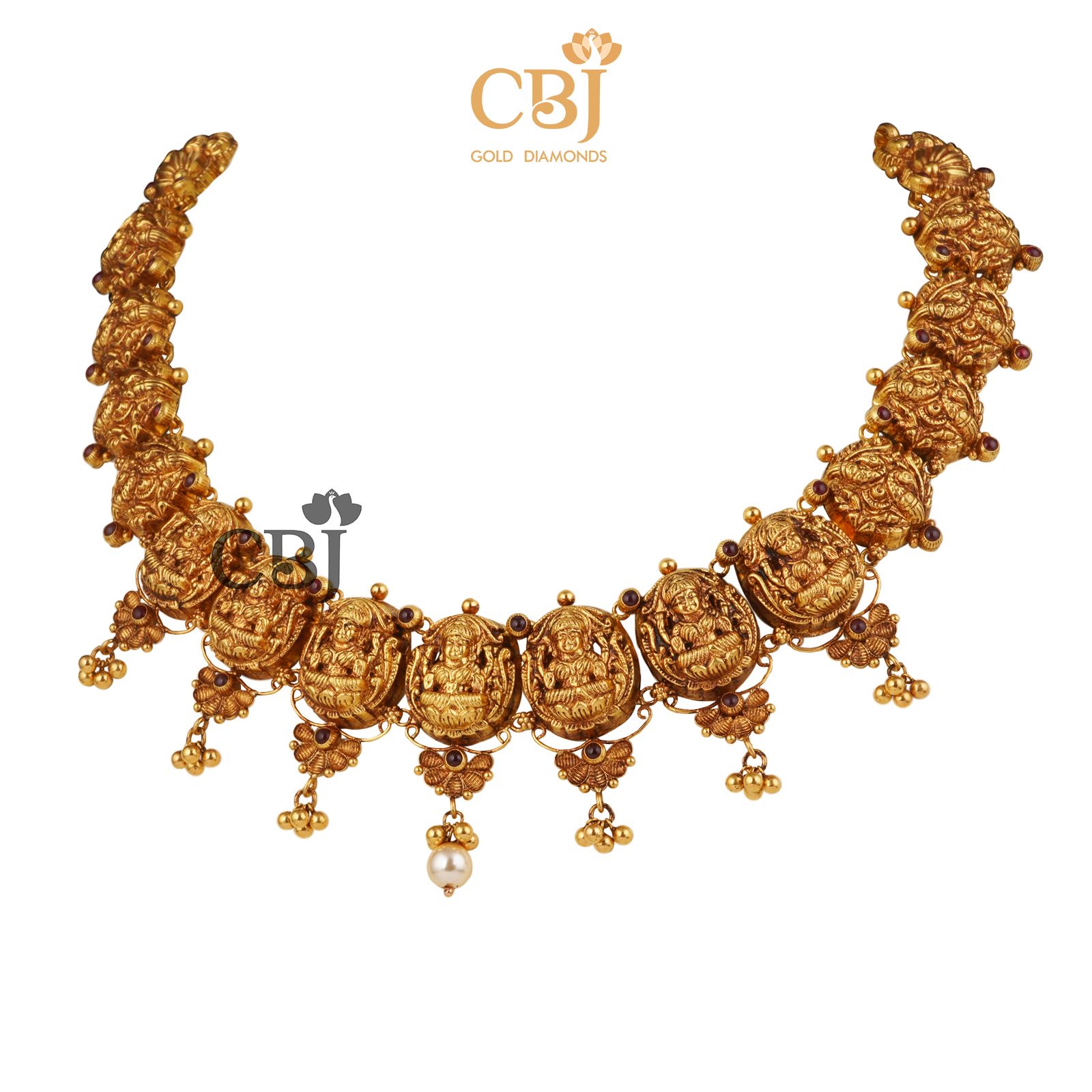 Classic nakashi necklace in true antique finish.