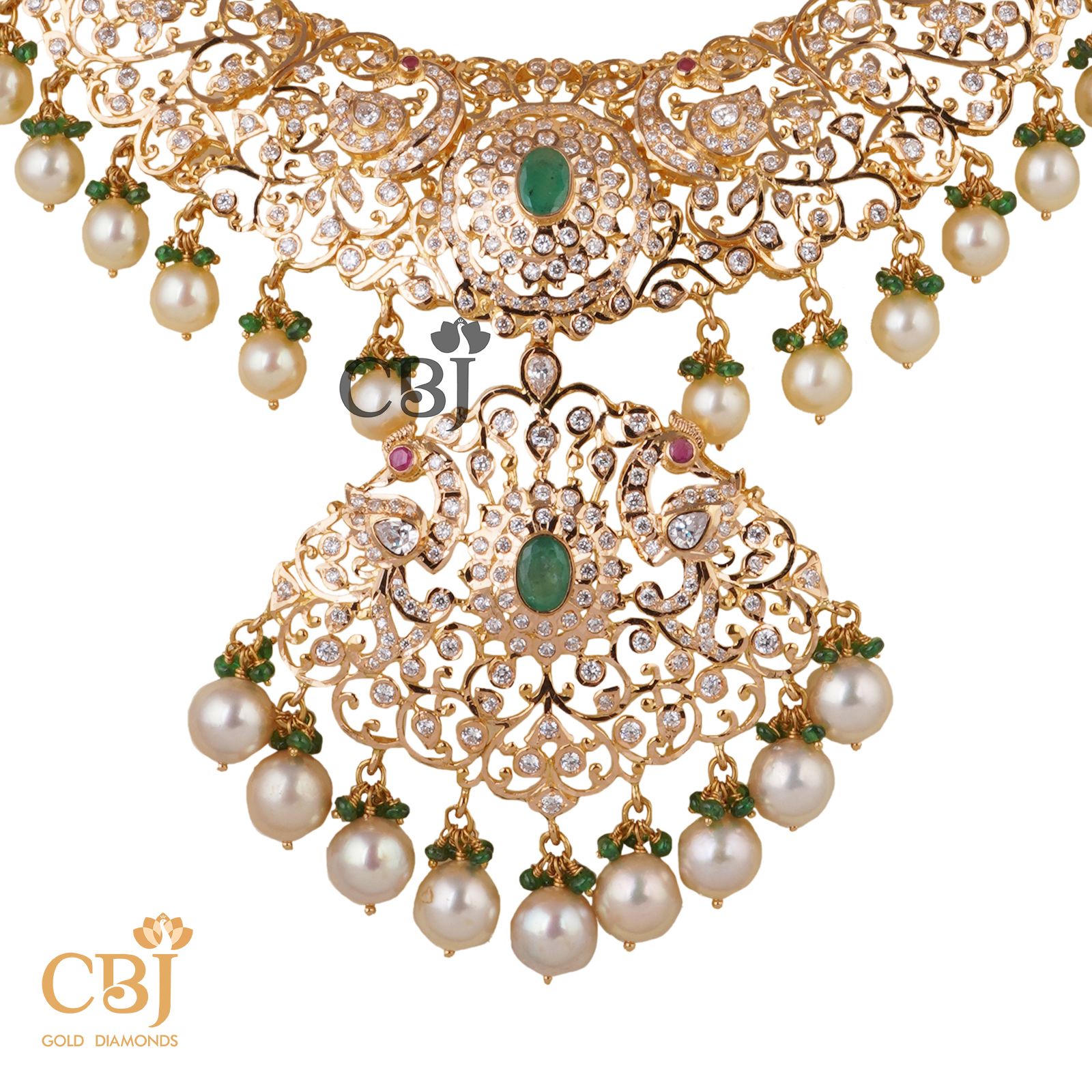 Finest CZ stones assembled together to form a U necklace. A classy statement design.