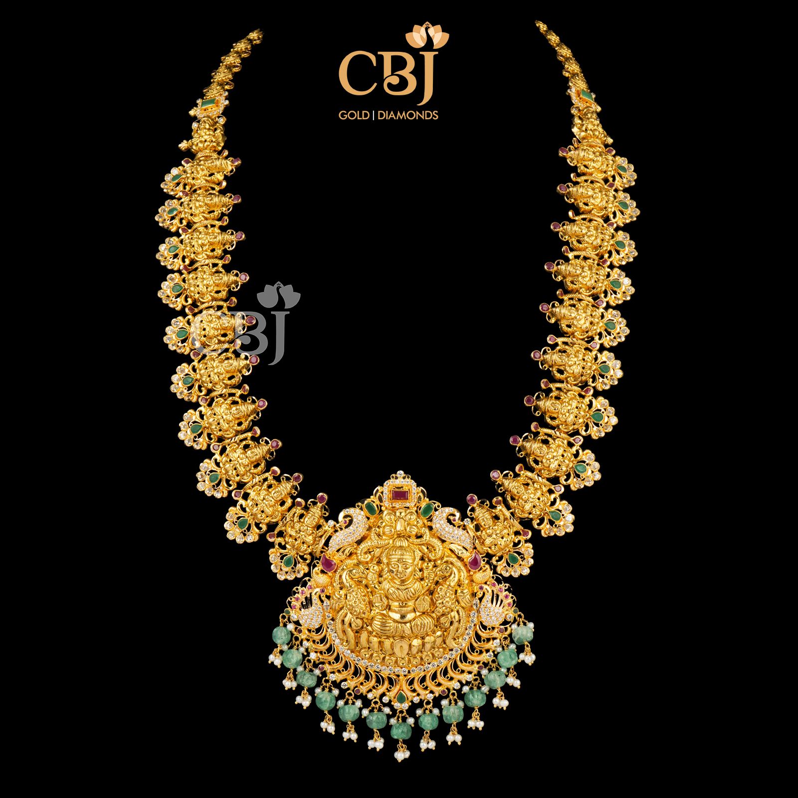 A flawless bottumala featuring rubies, emeralds and CZs.