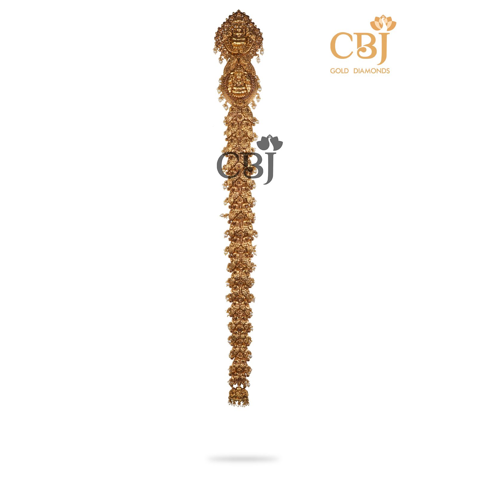 A bridal must-have. Antique Jada With Jhumka drop for your special day.