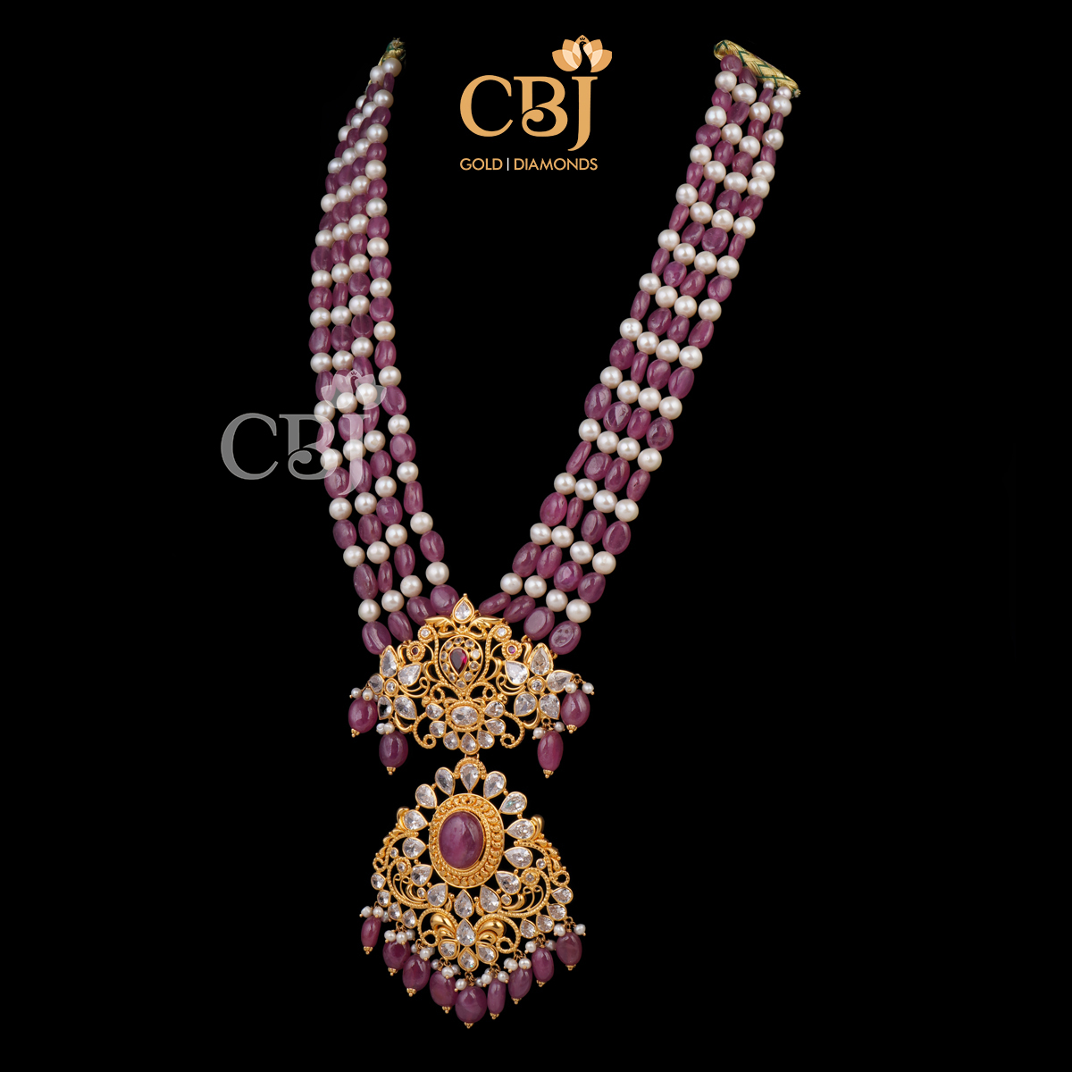 Another ultra light weight haram decorated with ruby beads