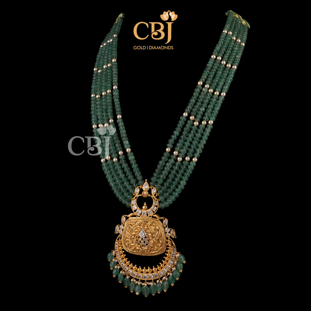 Antique nakashi necklace featuring rubies