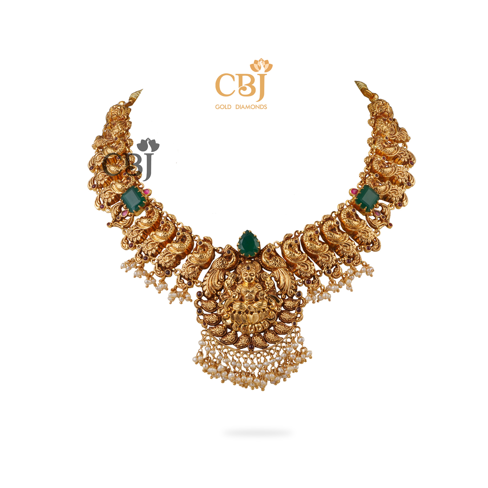 You can't leave your tradition behind, nor can you leave this traditional antique necklace behind.