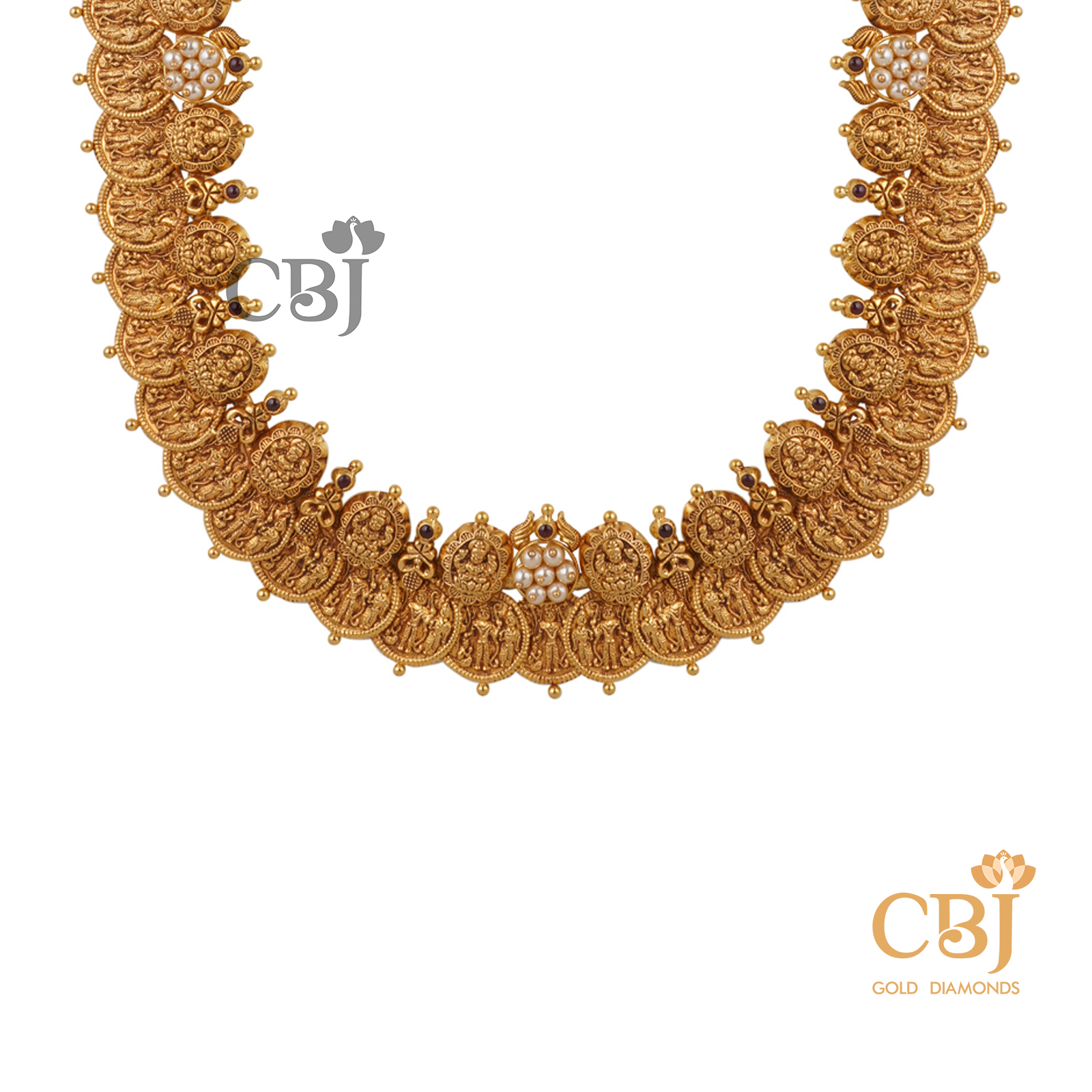 Antique kasumala studded with pearls and ruby potas.