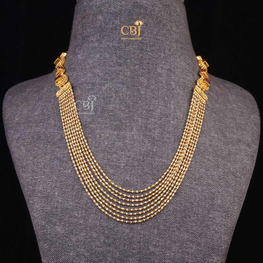 Elegant Eight-Step CZ Ball Chain: A Sparkling Statement of Style