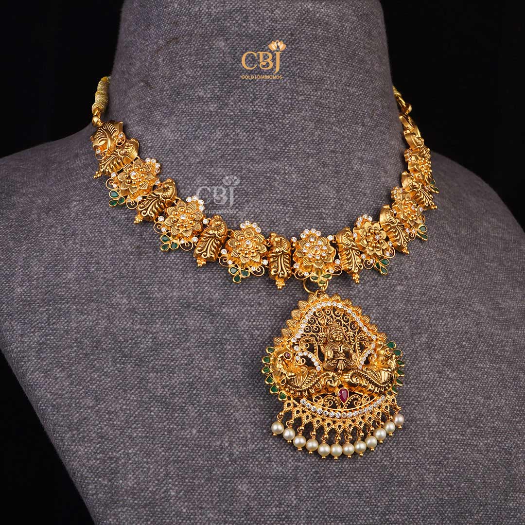 Goddess Inspired: Short Light Weight Necklace featuring CZs