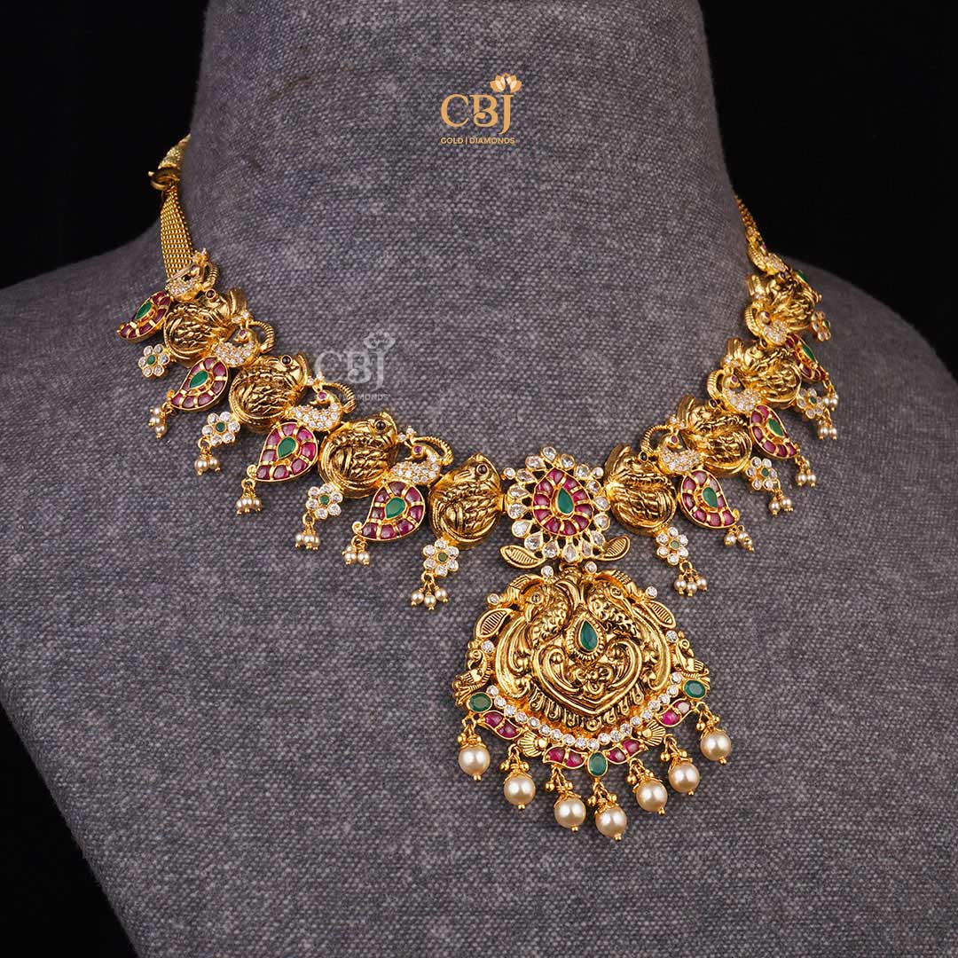 Dazzle with CZ Peacock Splendor