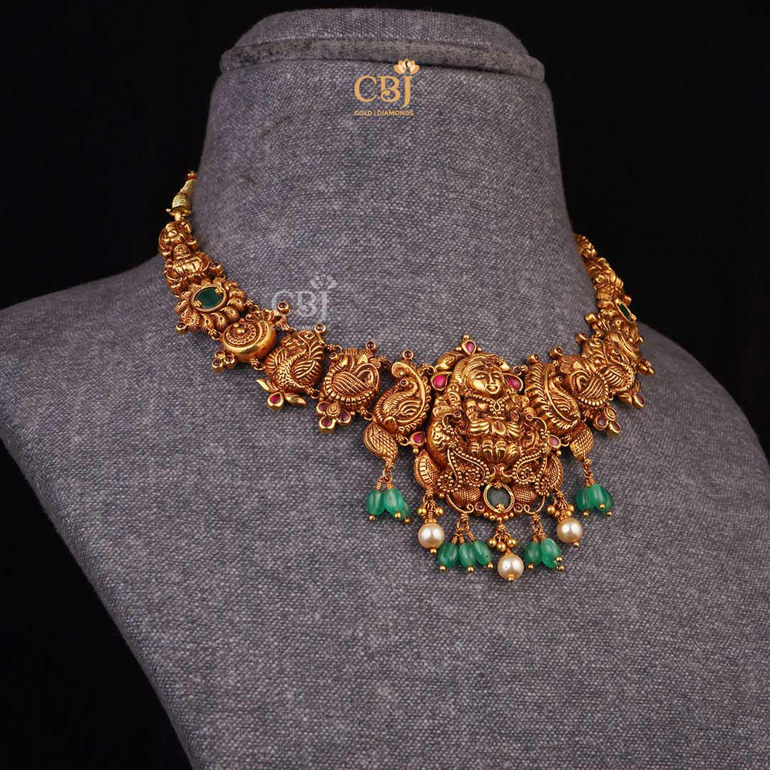 Divine Adornments: Embrace the Blessings of Lakshmi with Antique Necklace