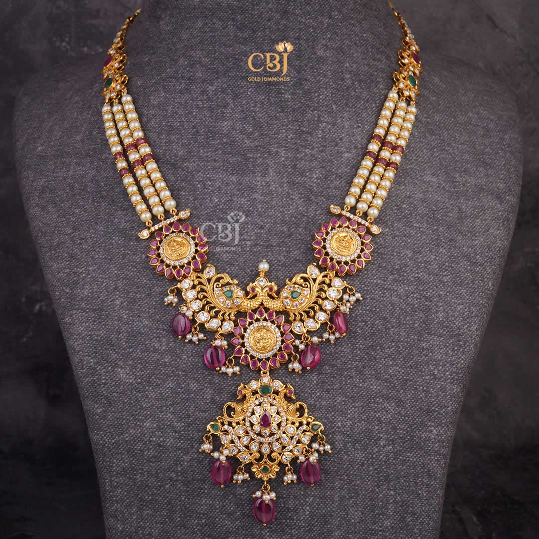 Sophisticated Simplicity: Elevate Your Look with a CZ Pachi Beaded Pearl Necklace