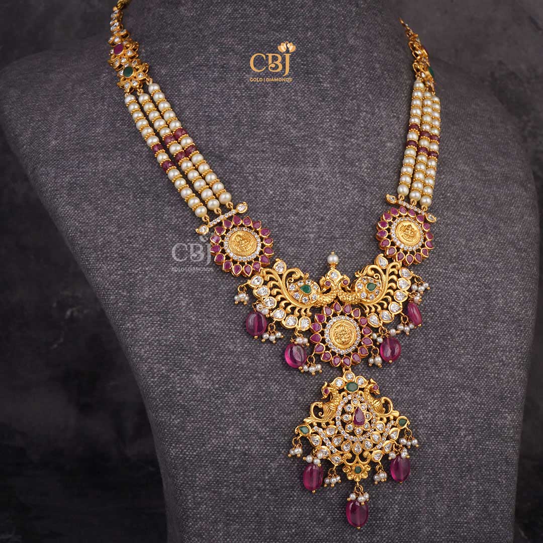 Sophisticated Simplicity: Elevate Your Look with a CZ Pachi Beaded Pearl Necklace